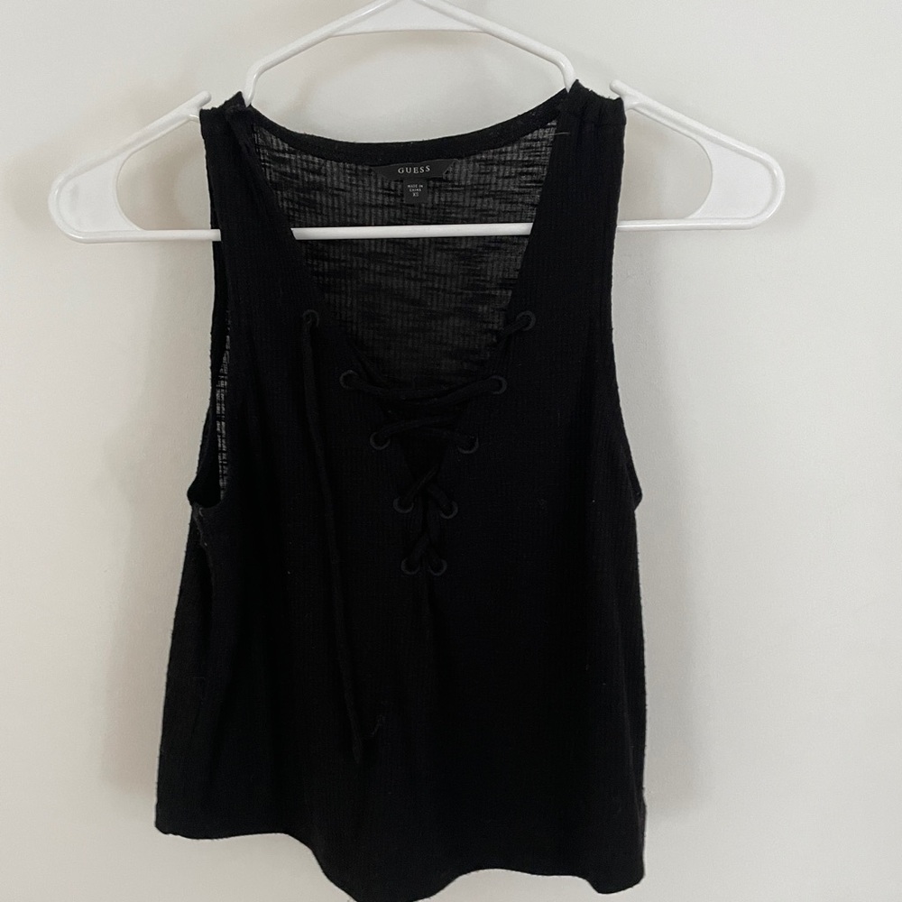 GUESS Cropped with tying front detail